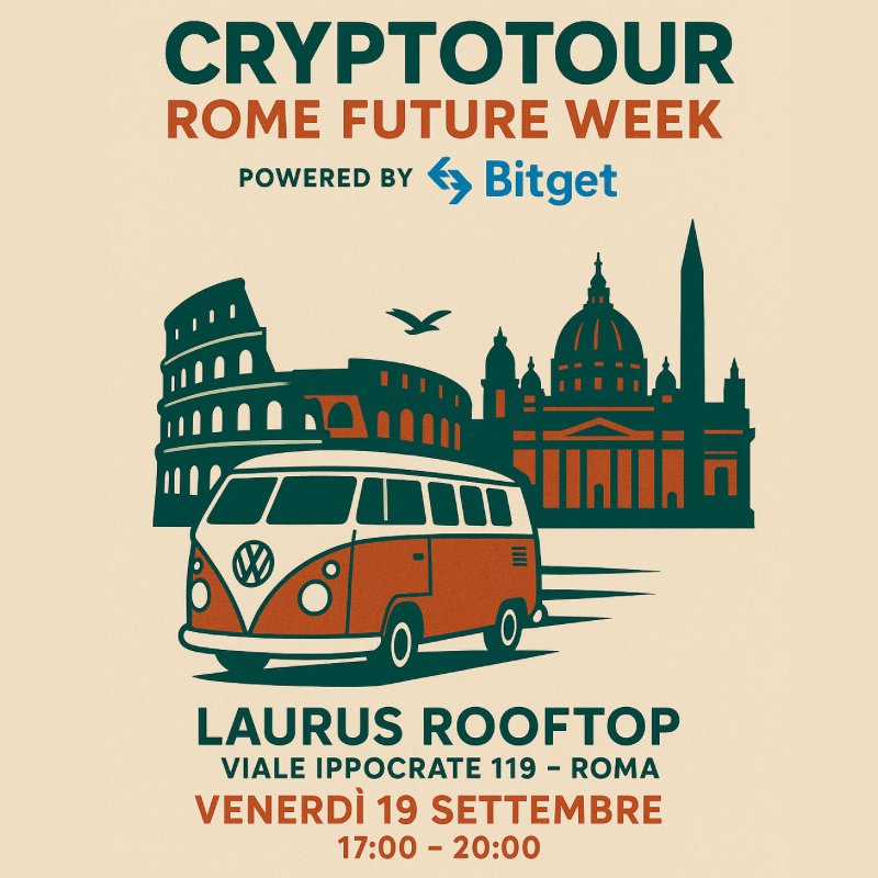 Evento CRYPTOTOUR: Rome Future Week powered by Bitget di Crypto Tour Italia a Viale Ippocrate 119, Roma